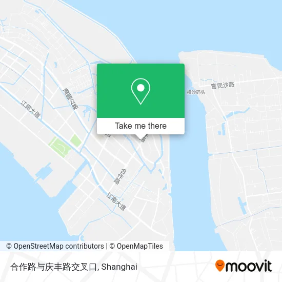 合作路与庆丰路交叉口 map