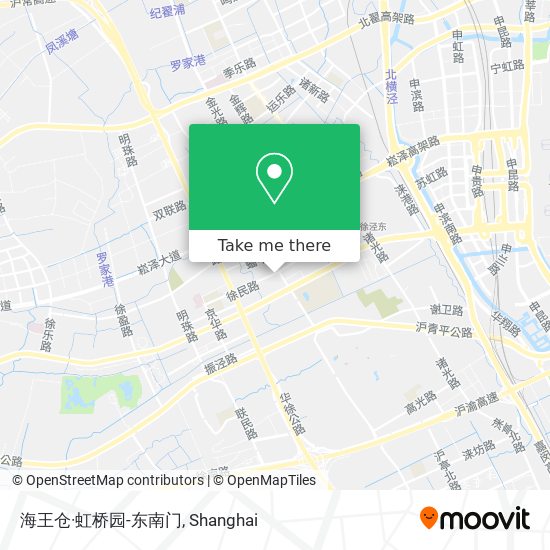海王仓·虹桥园-东南门 map