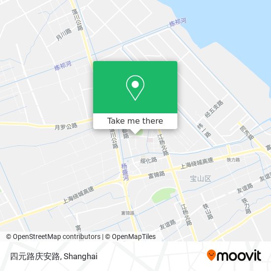 四元路庆安路 map