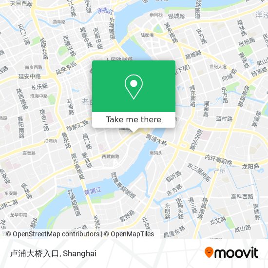 卢浦大桥入口 map
