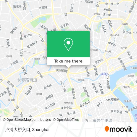卢浦大桥入口 map