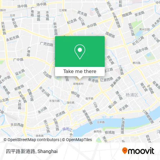 四平路新港路 map