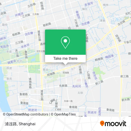 浦连路 map