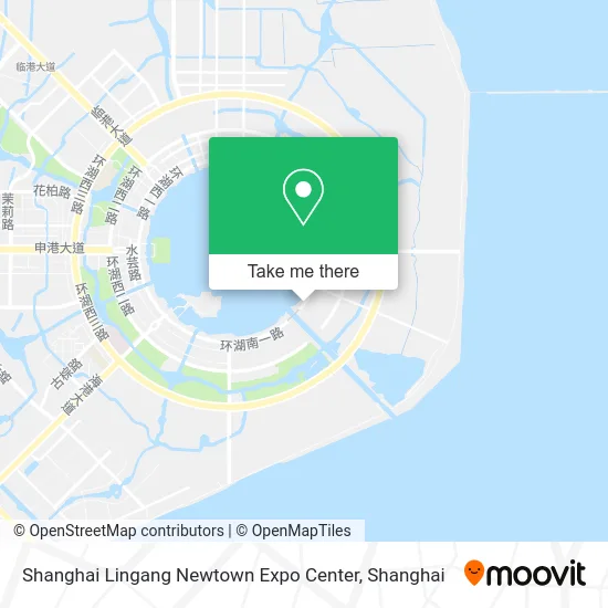 Shanghai Lingang Newtown Expo Center map