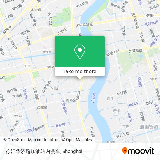 徐汇华济路加油站内洗车 map