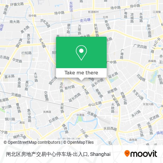 闸北区房地产交易中心停车场-出入口 map