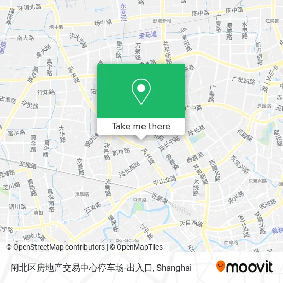闸北区房地产交易中心停车场-出入口 map