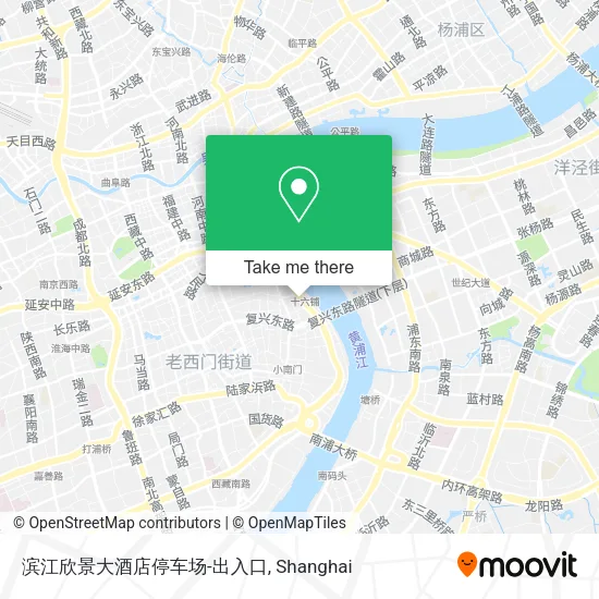 滨江欣景大酒店停车场-出入口 map