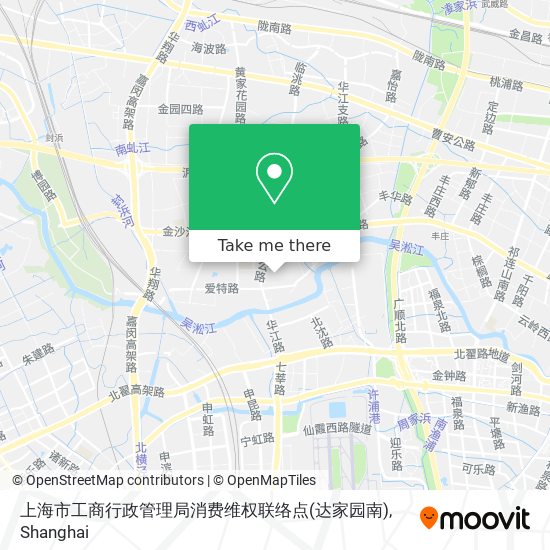 上海市工商行政管理局消费维权联络点(达家园南) map