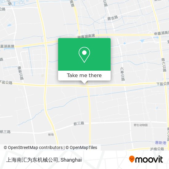 上海南汇为东机械公司 map
