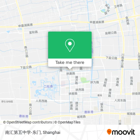 南汇第五中学-东门 map