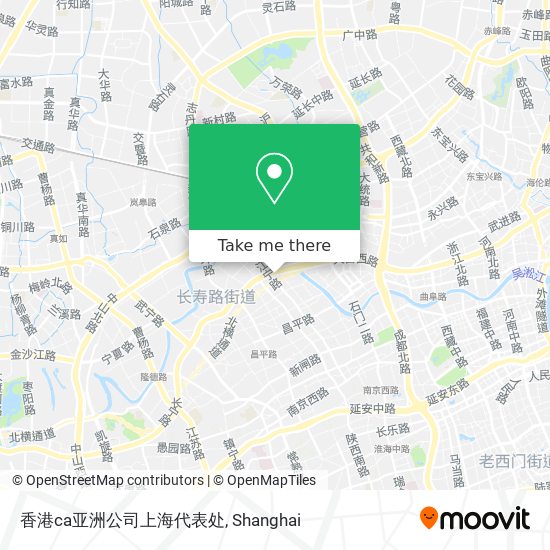 香港ca亚洲公司上海代表处 map