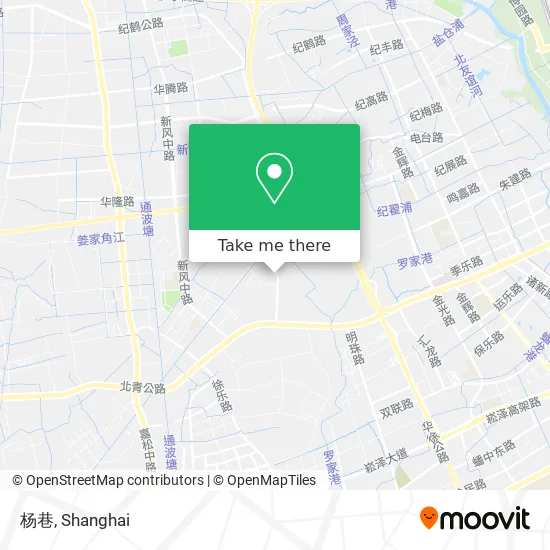 杨巷 map