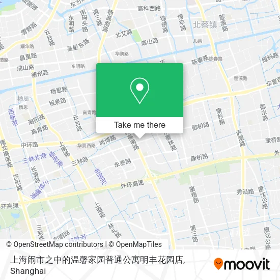 上海闹市之中的温馨家园普通公寓明丰花园店 map