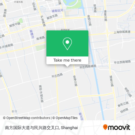 南方国际大道与民兴路交叉口 map