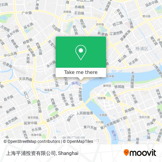 上海平浦投资有限公司 map