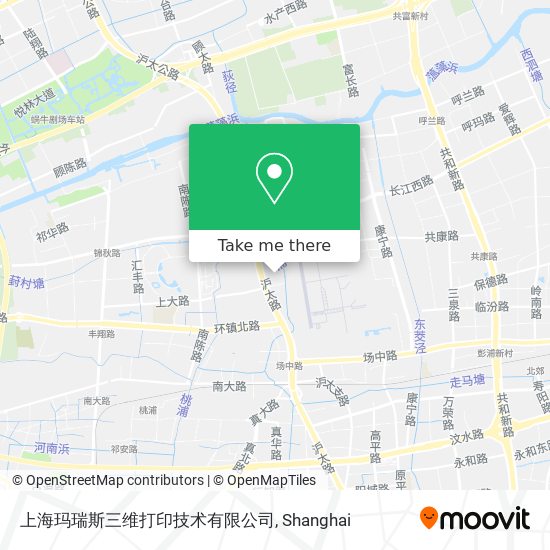 上海玛瑞斯三维打印技术有限公司 map