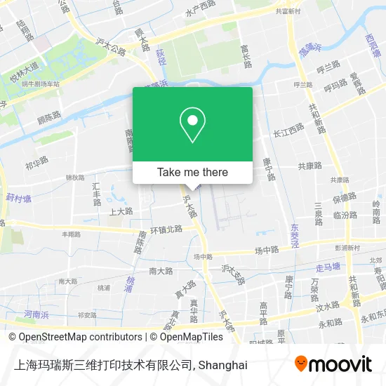 上海玛瑞斯三维打印技术有限公司 map
