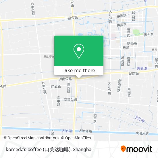 komeda’s coffee (口美达咖啡) map