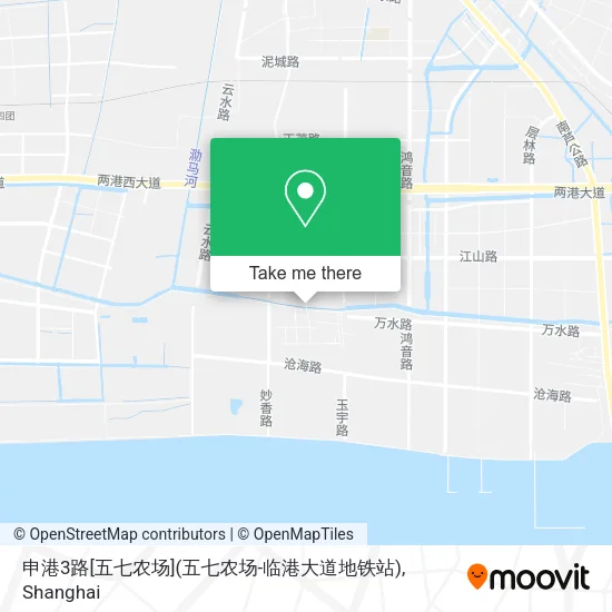 申港3路[五七农场](五七农场-临港大道地铁站) map