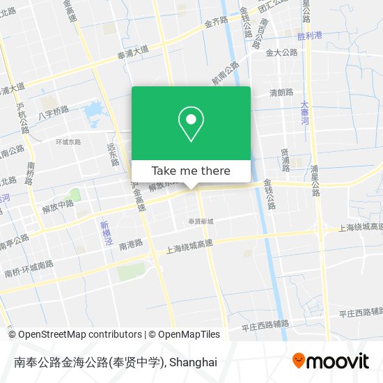 南奉公路金海公路(奉贤中学) map