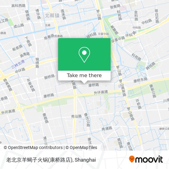 老北京羊蝎子火锅(康桥路店) map