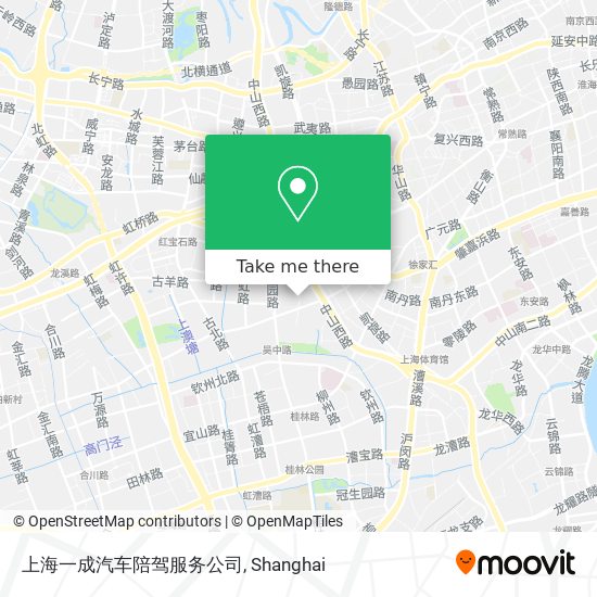 上海一成汽车陪驾服务公司 map