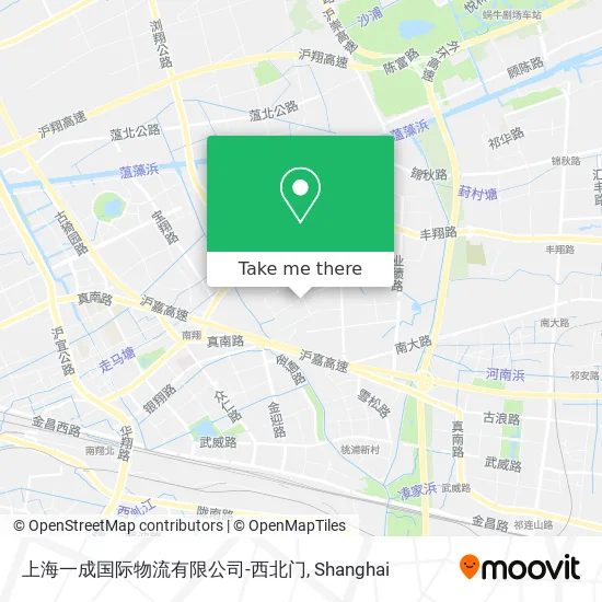 上海一成国际物流有限公司-西北门 map