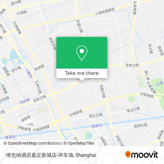 维也纳酒店嘉定新城店-停车场 map