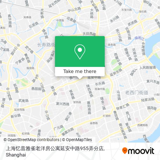 上海忆昔雅雀老洋房公寓延安中路955弄分店 map