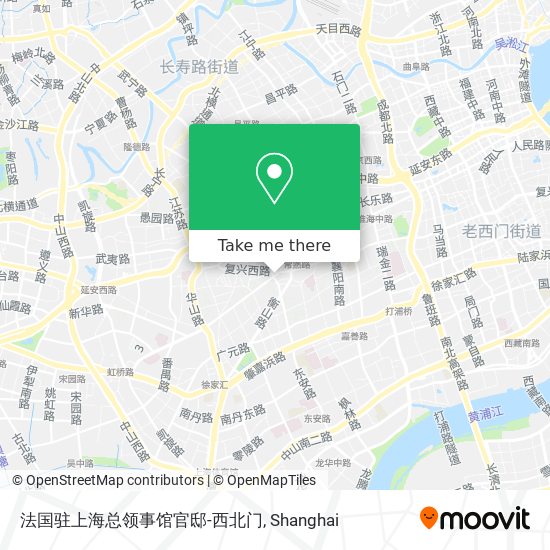 法国驻上海总领事馆官邸-西北门 map