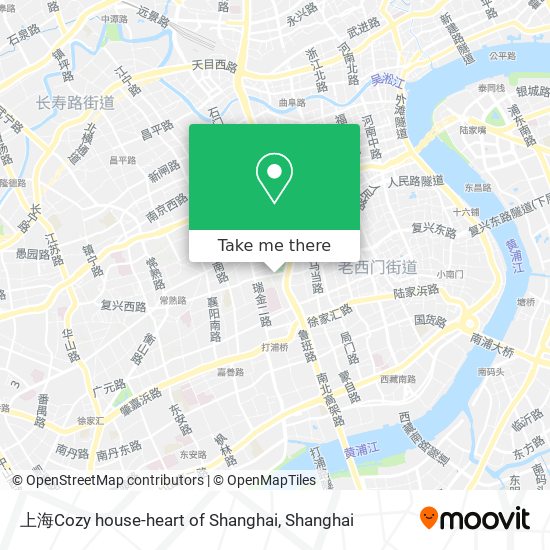 上海Cozy house-heart of Shanghai map