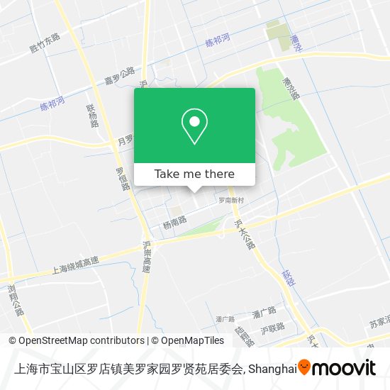 上海市宝山区罗店镇美罗家园罗贤苑居委会 map