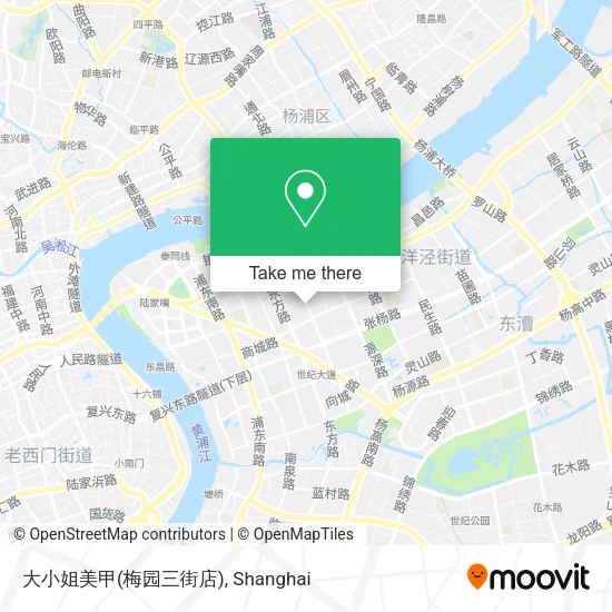 大小姐美甲(梅园三街店) map