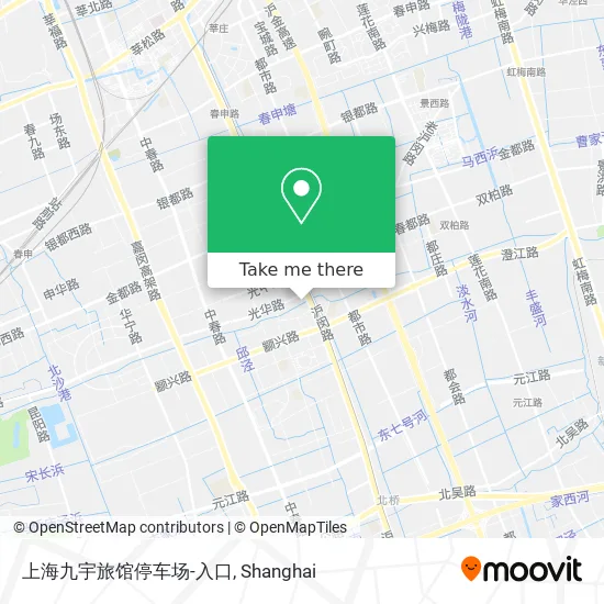 上海九宇旅馆停车场-入口 map