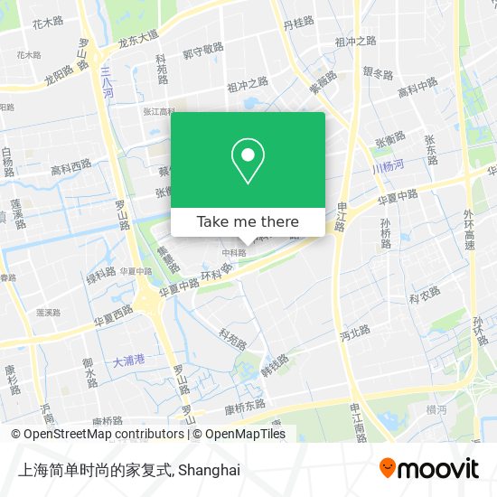 上海简单时尚的家复式 map