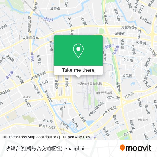 收银台(虹桥综合交通枢纽) map
