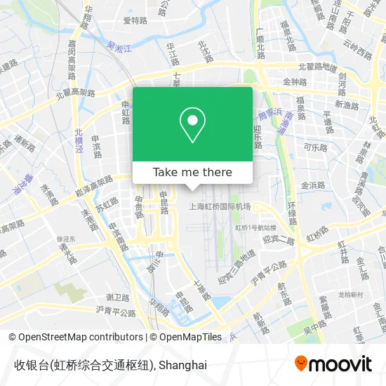 收银台(虹桥综合交通枢纽) map