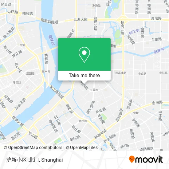 沪新小区-北门 map