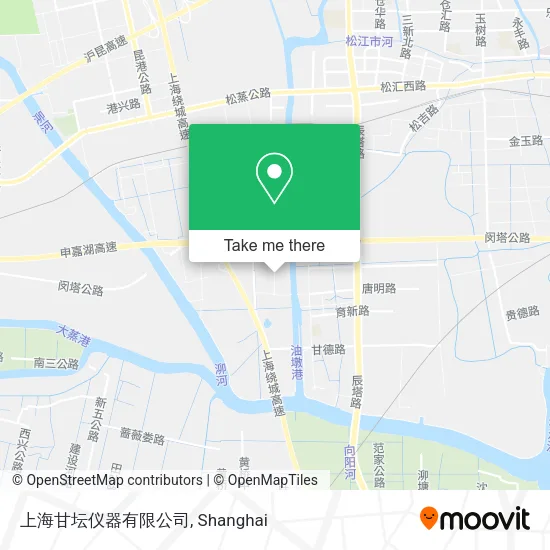 上海甘坛仪器有限公司 map