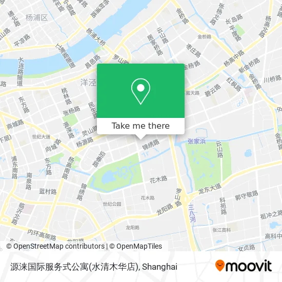 源涞国际服务式公寓(水清木华店) map