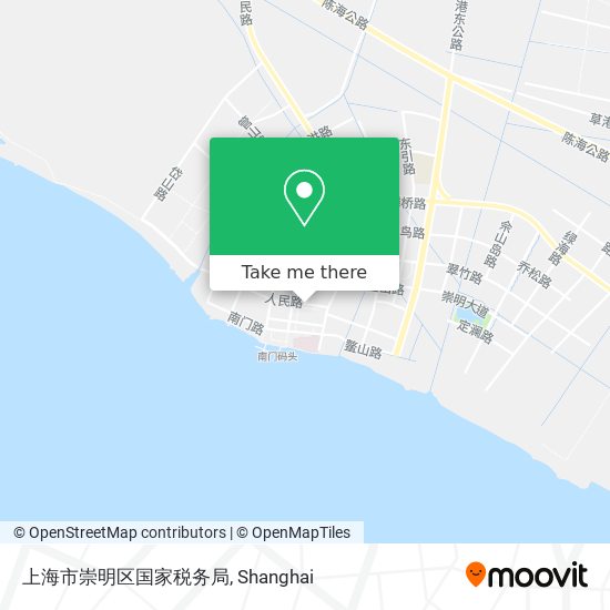 上海市崇明区国家税务局 map