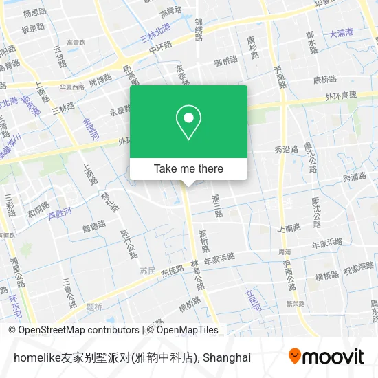 homelike友家别墅派对(雅韵中科店) map