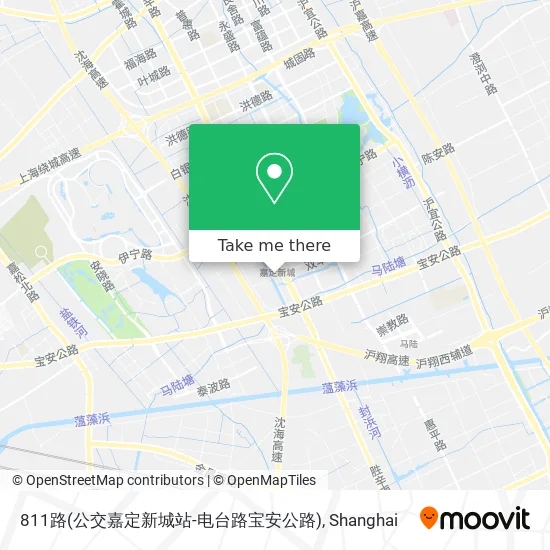 811路(公交嘉定新城站-电台路宝安公路) map