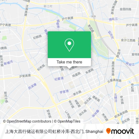 上海大昌行储运有限公司虹桥冷库-西北门 map