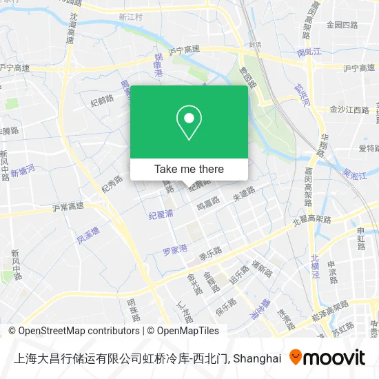 上海大昌行储运有限公司虹桥冷库-西北门 map