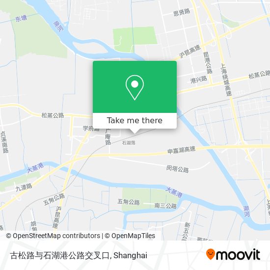 古松路与石湖港公路交叉口 map