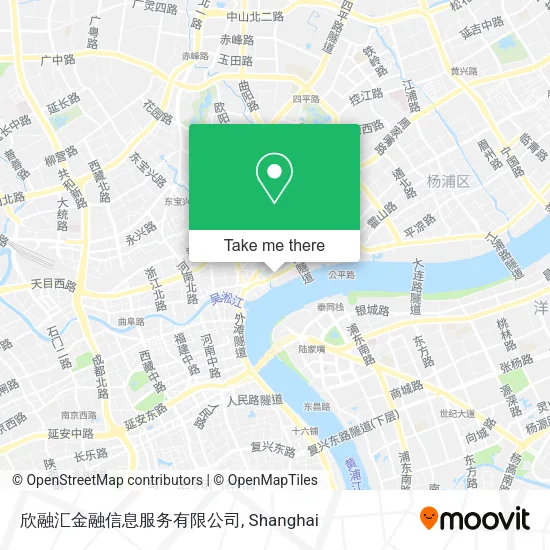 欣融汇金融信息服务有限公司 map