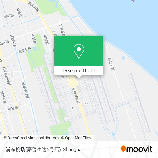 浦东机场(豪普生达6号店) map