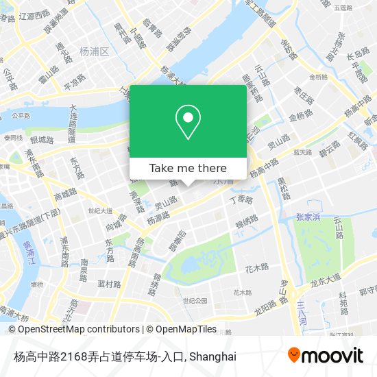 杨高中路2168弄占道停车场-入口 map